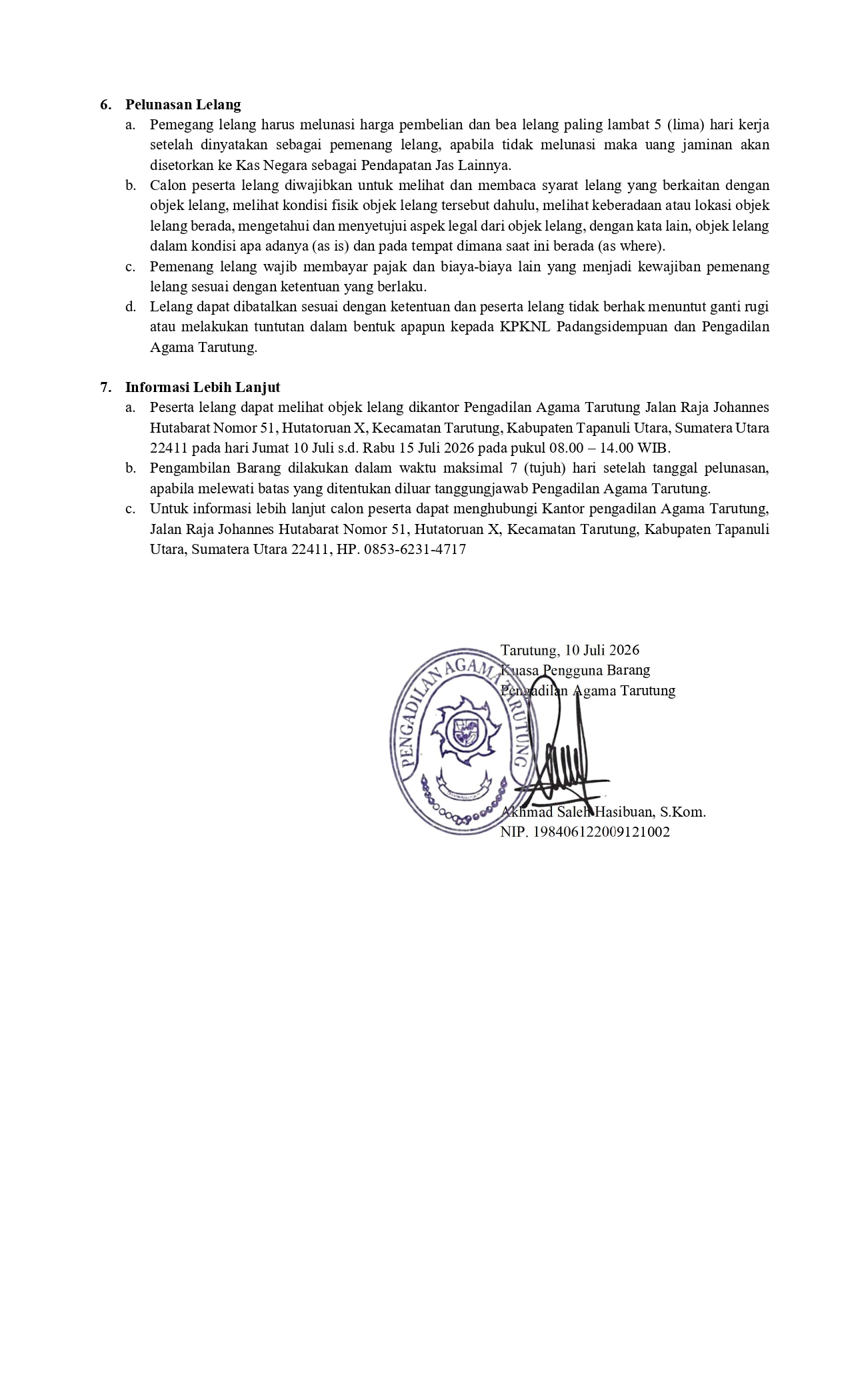 PENGUMUMAN LELANG 1 page 0002